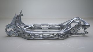 The Robo-EV has a 3D printed metal chassis