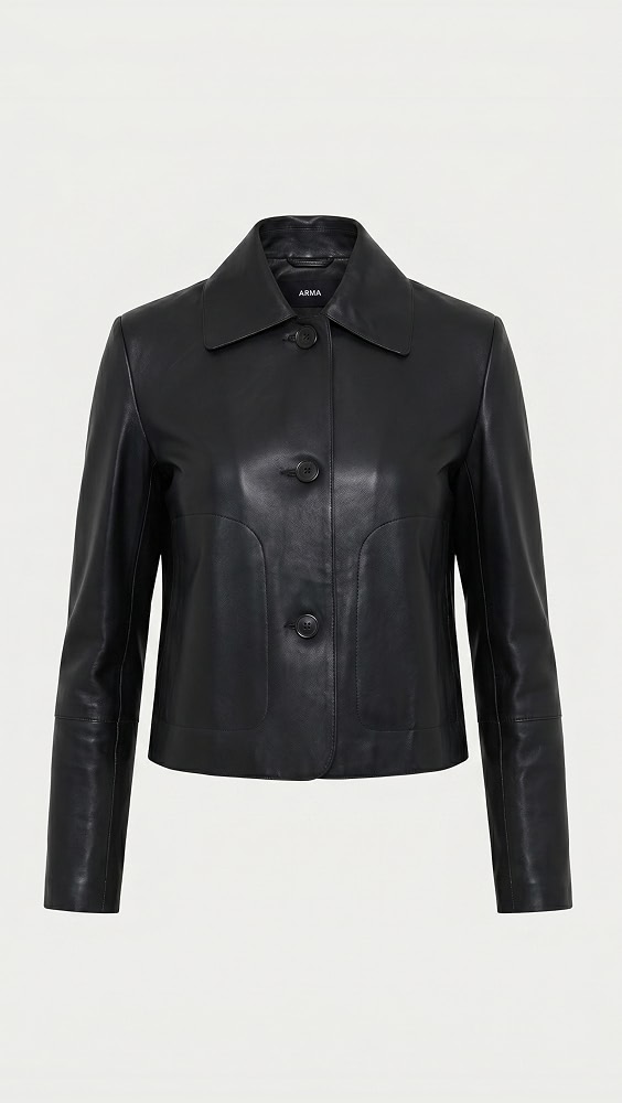 Emy Lamb Butter Jacket - Black