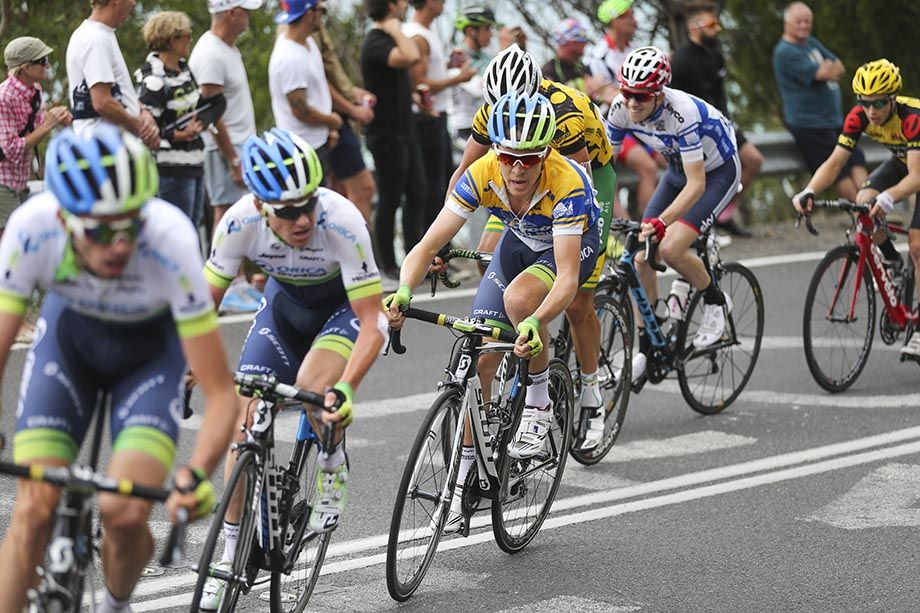 Meyer and his team mates road a fast tempo on the last climb