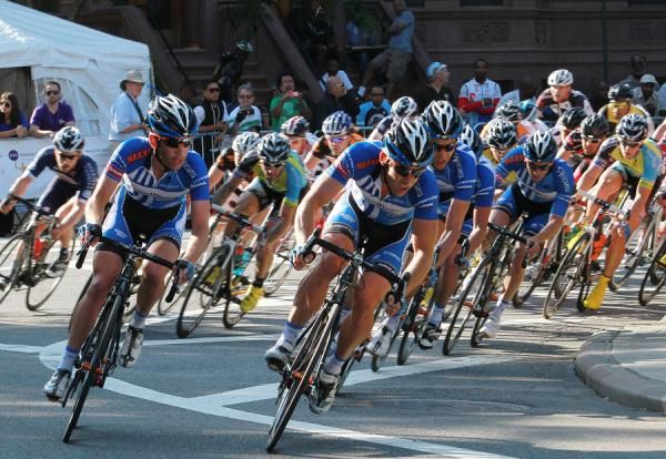 The UnitedHealthCare Proffessional train goes to work to chase down that break.