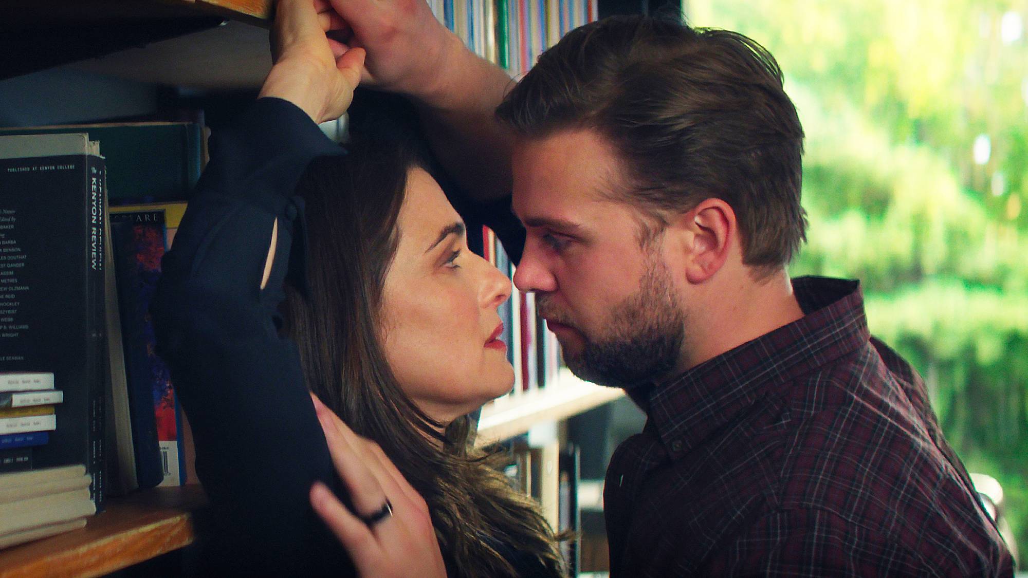 Rachel Weisz as The Protagonist and Leo Woodall as Vladimir in "Vladimir" on Netflix