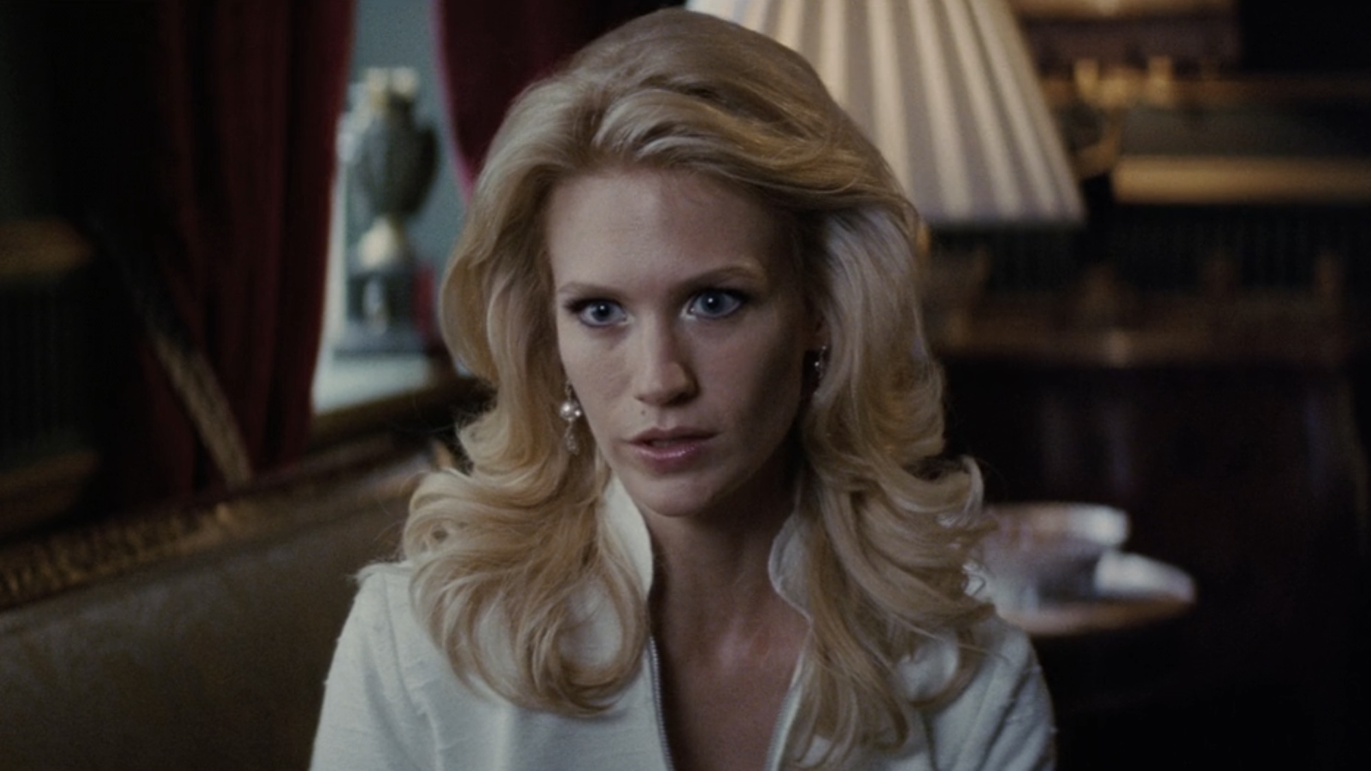 January Jones as Emma Frost in First Class.