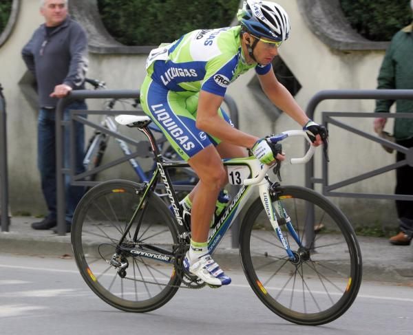 Mauro Finetto (Liquigas-Doimo) rode to a solid 10th on the stage.