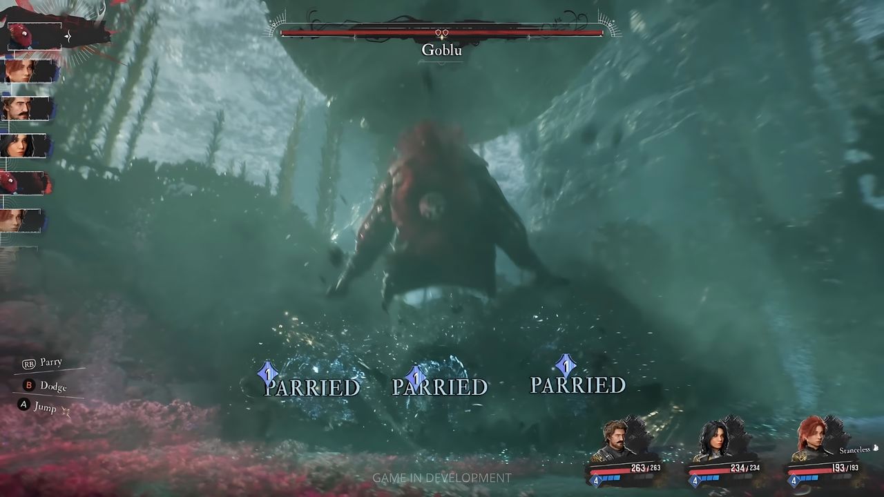 Combat shown in Expedition 33 gameplay reveal on Youtube