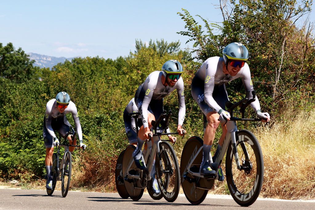 Q36.5 racing a team time trial in Spain in 2023