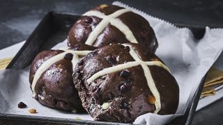 Extremely Chocolate Hot Cross Buns from M&S