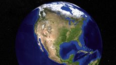 Blue marble Earth from above.