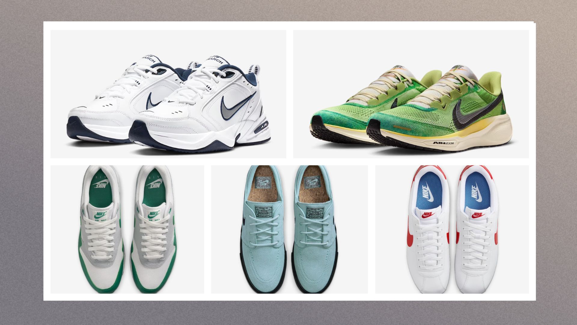 Five pairs of Nike trainers 