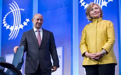 Hillary Clinton and Goldman Sachs CEO Lloyd Blankfein