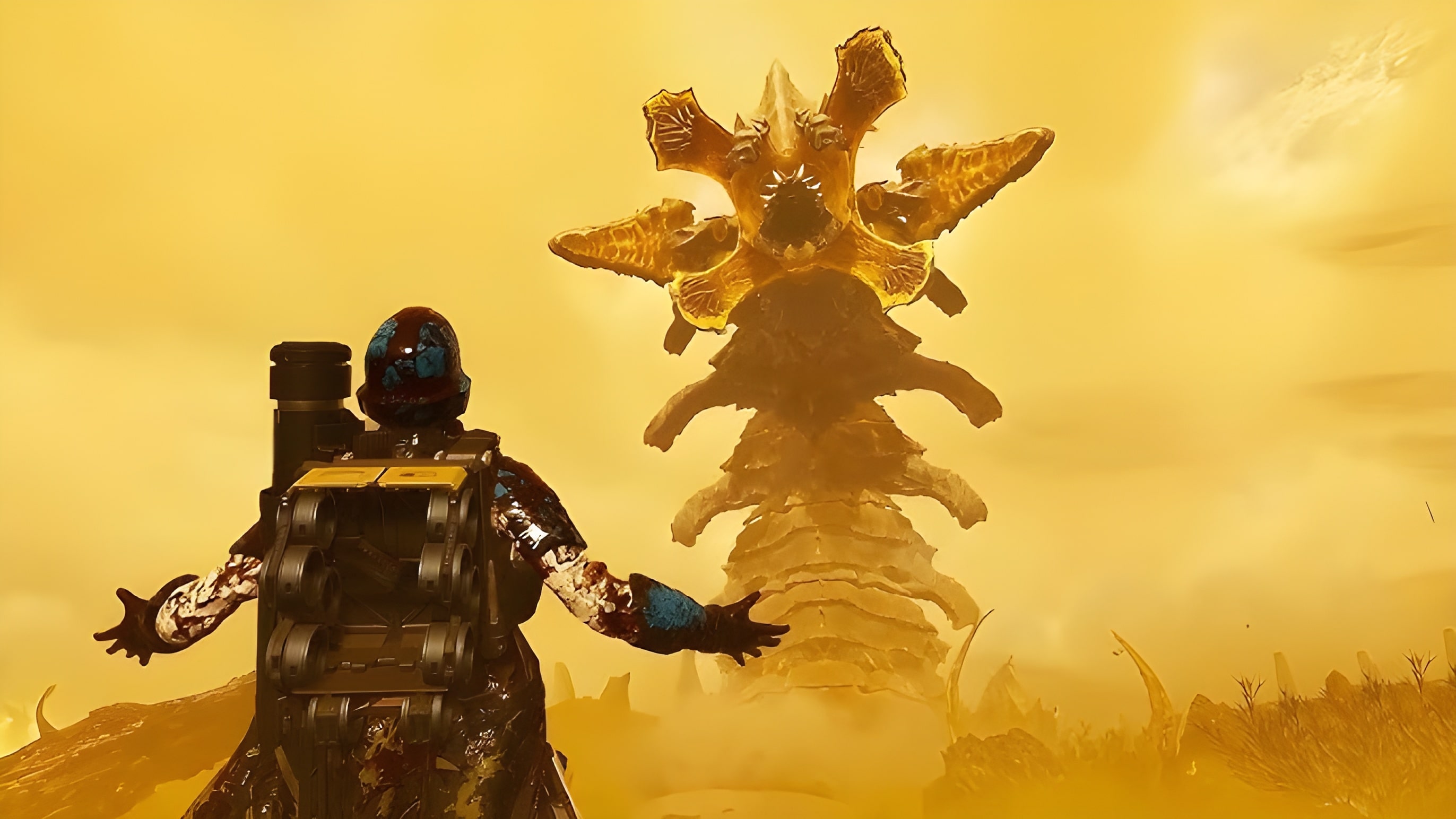 A screenshot of the Terminids' new Hive Lord enemy captured in Helldivers 2.
