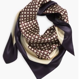 Print Square Silk Scarf