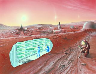 How might a future human colony on Mars deal with criminal accusations?