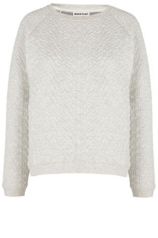 Whistles Cable Knit Sweatshirt, £75