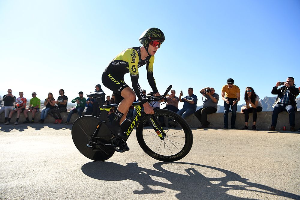 Adam Yates (Mitchelton-Scott) in the time trial at Volta a la Valenciana