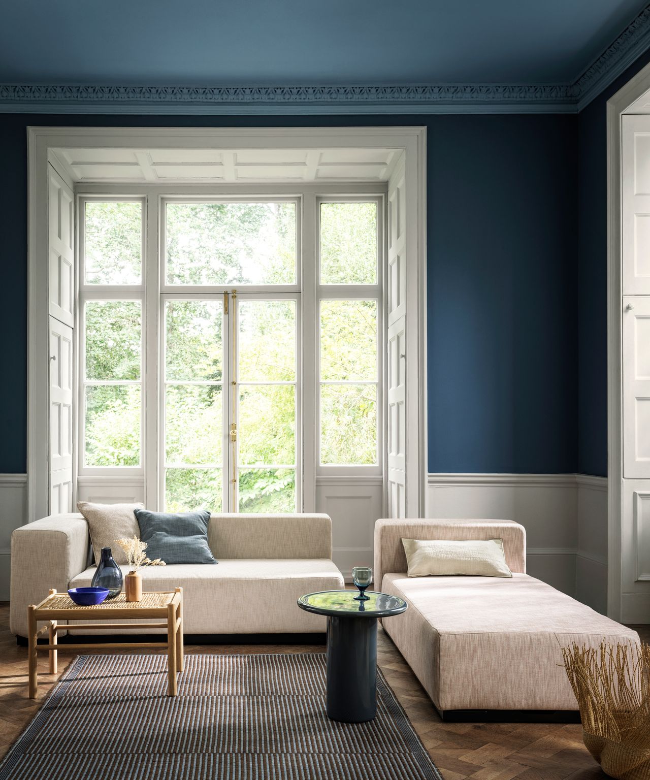wilderness blue living room