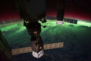 Auroral Glow Over Earth
