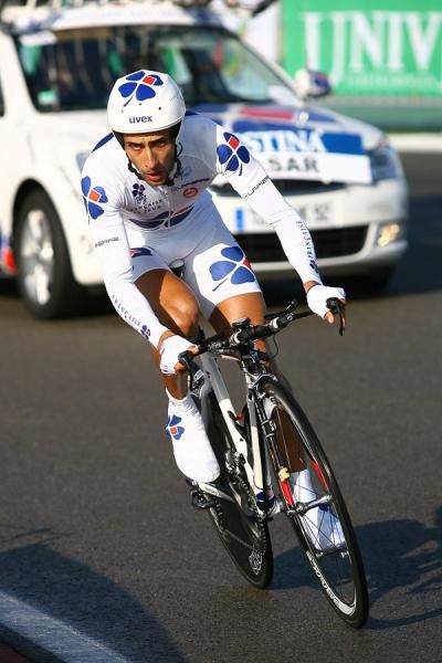 Sandy Casar (FdJ) heads out.