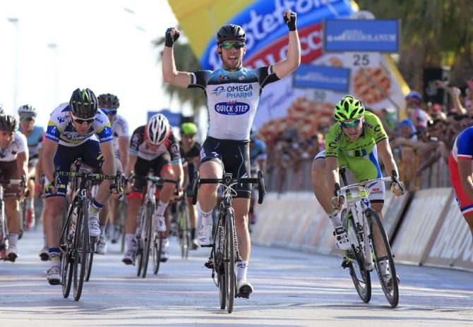 Mark Cavendish (Omega Pharma-QuickStep) made it look easy in Margherita di Savoia