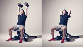 dumbbell tricep extension bench