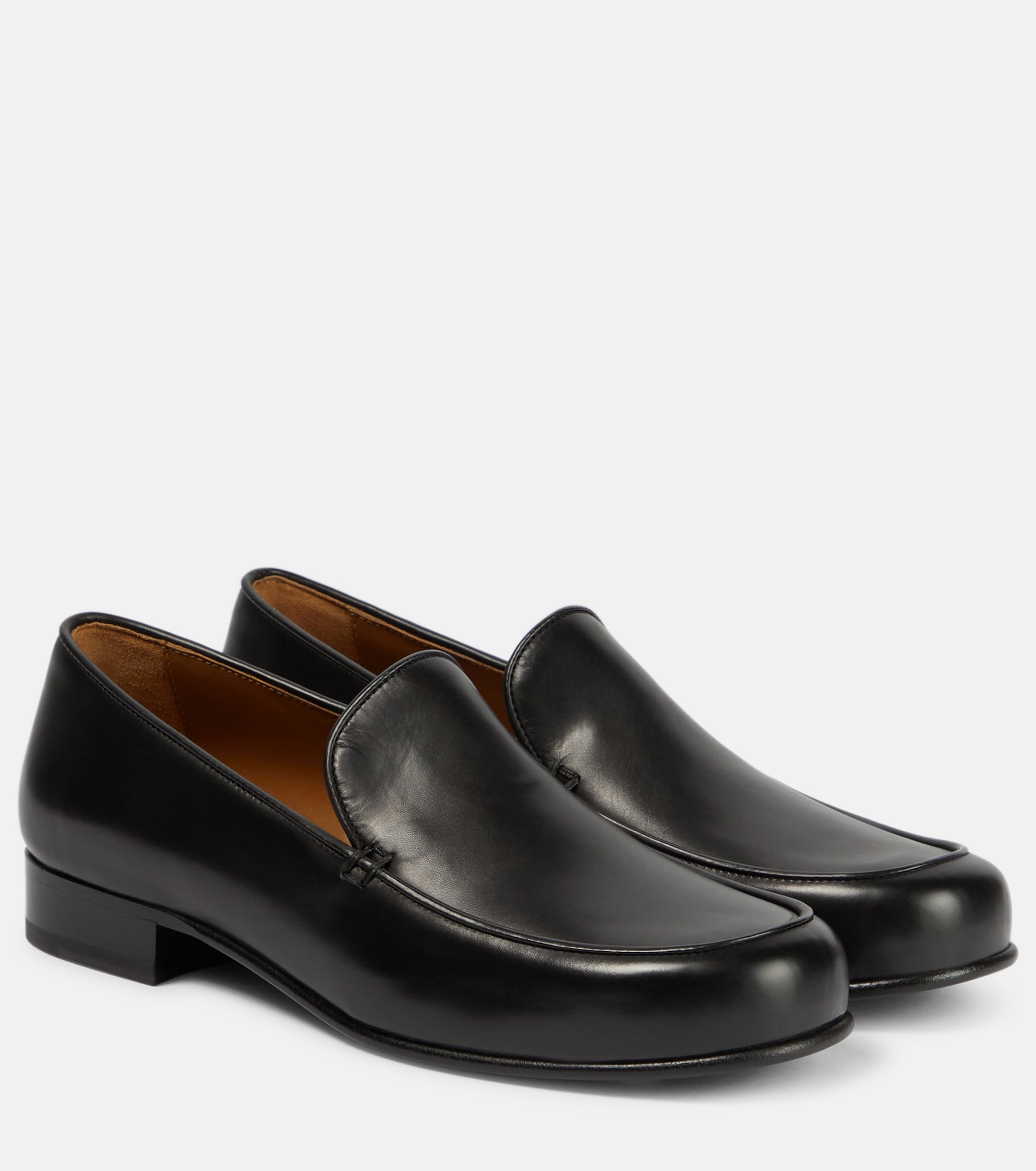 The Row Flynn Leather Loafers