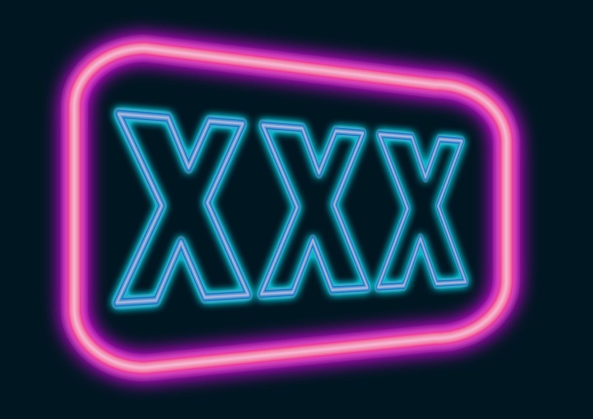 XXX neon sign