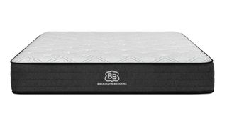 Brooklyn Bedding Essential Mattress with a grey fabric base and white quilted top