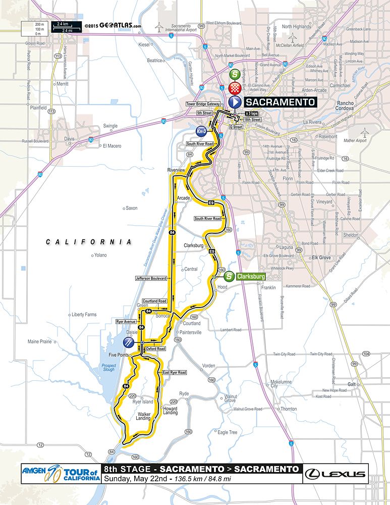 Stage 8 of the 2016 Tour of California