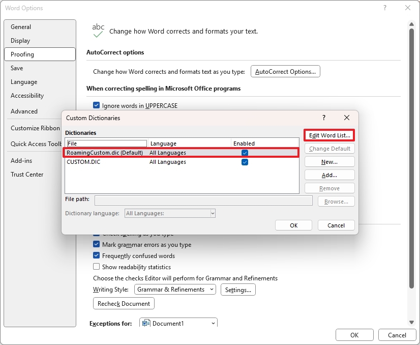 How to configure spell checker and autocorrect features on Windows 11