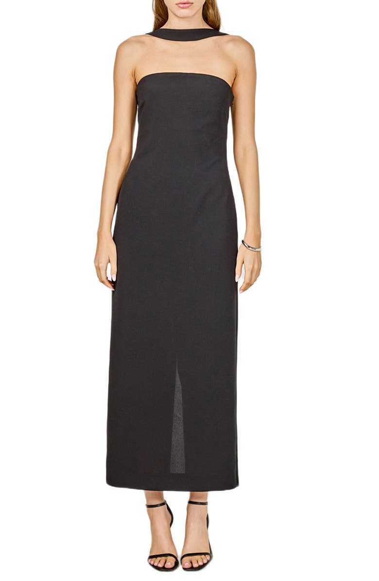 Neck Detail Cocktail Dress