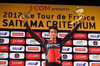 Greg Van Avermaet (BMC) salutes the crowd in Saitama.