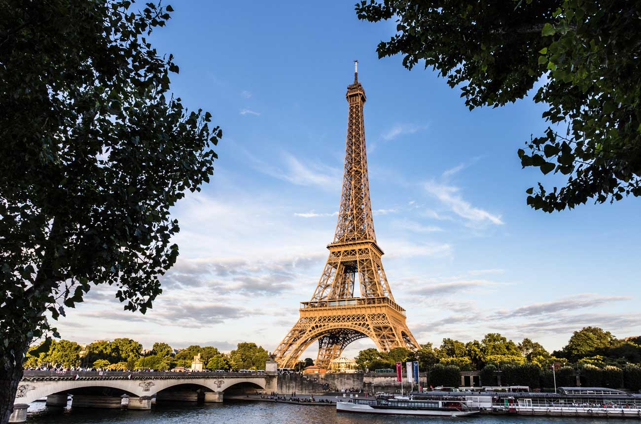 Paris city scape with Eiffel tower