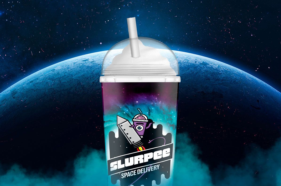 7-Eleven is delivering a Slurpee to &quot;space&quot; (lofted by a balloon into the stratosphere) to celebrate its 94th year in business. 