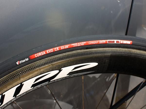 Vittoria tires are a staple item for the Cervelo Test Team.