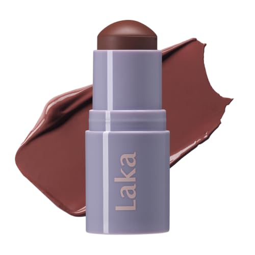 Laka Healthy Glow Blush Balm, 7g/0.25oz, Blush for Cheeks and Lips, Creamy Blendable and Buildable Color, Lightweight, K-Beauty (#04 Day Off)