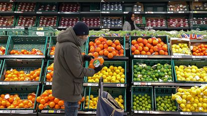 Man buying fruit