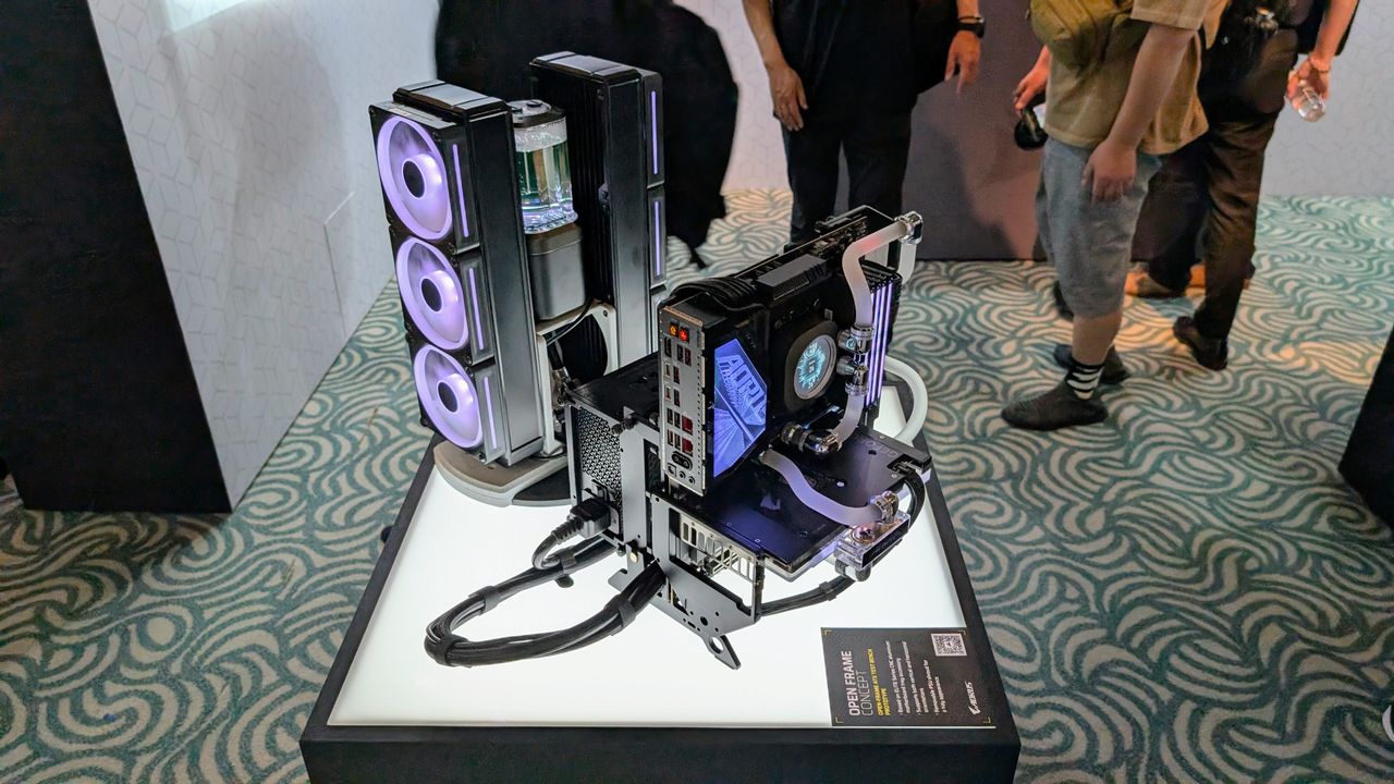Corsair concept open air case at Computex 2025