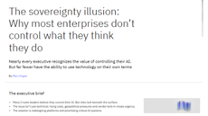 The sovereignty illusion: Why most enterprises don't control what they think they do