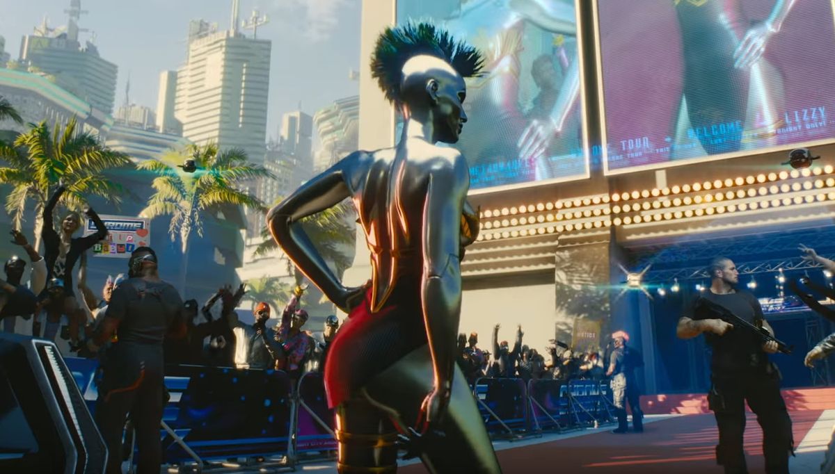 Grimes reveals how her Cyberpunk 2077 character became a solid chrome cyborg