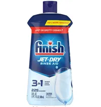 Finish Jet-Dry Rinse Aid, Dishwasher Rinse Agent and Drying Agent, 23 fl oz | $10.16 at Amazon