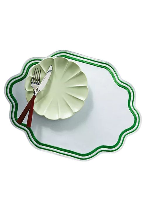 Madeline Embroidered Cotton Placemat