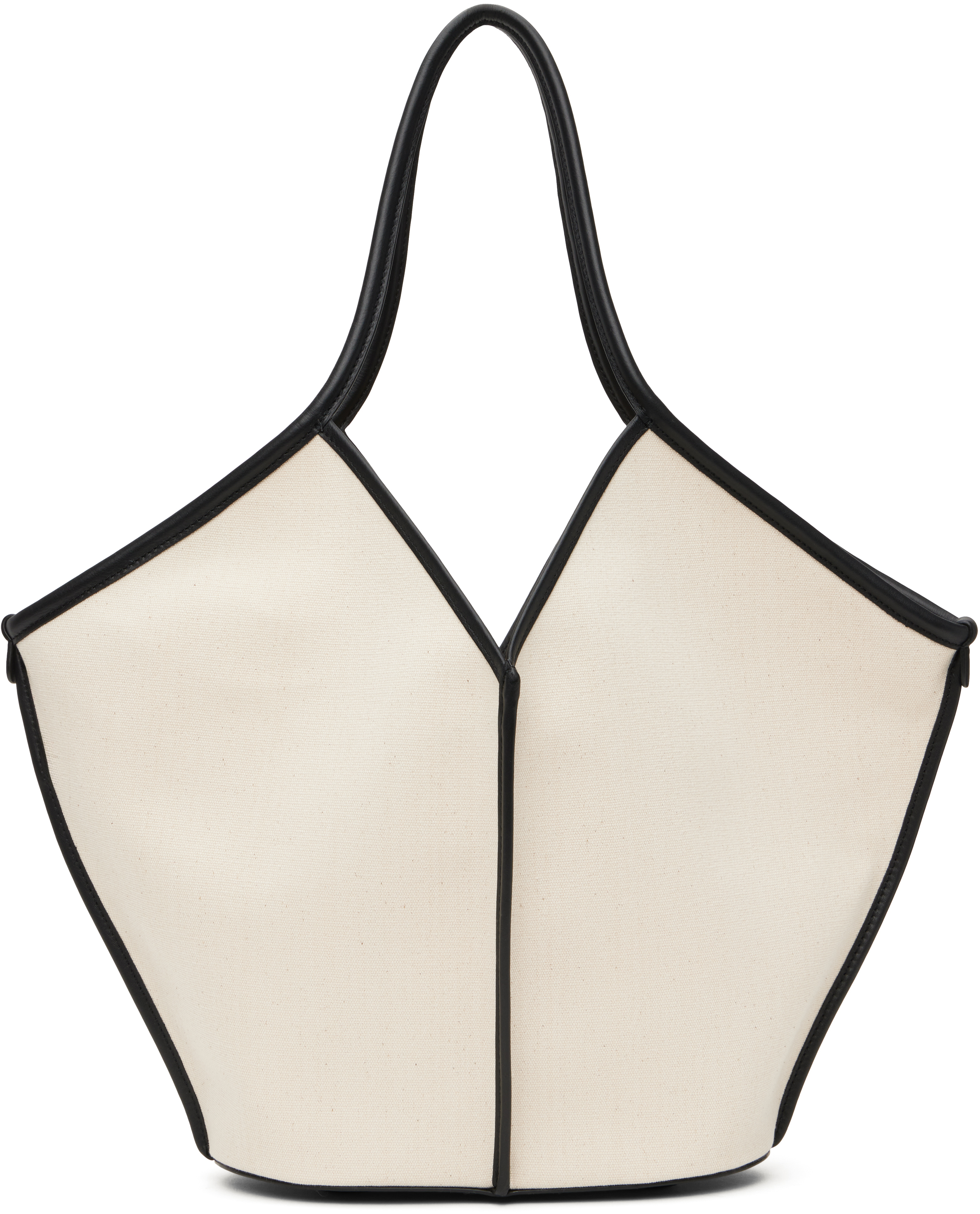 Beige & Black Calella Tote