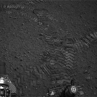 Curiosity's Tire Tracks on Mars