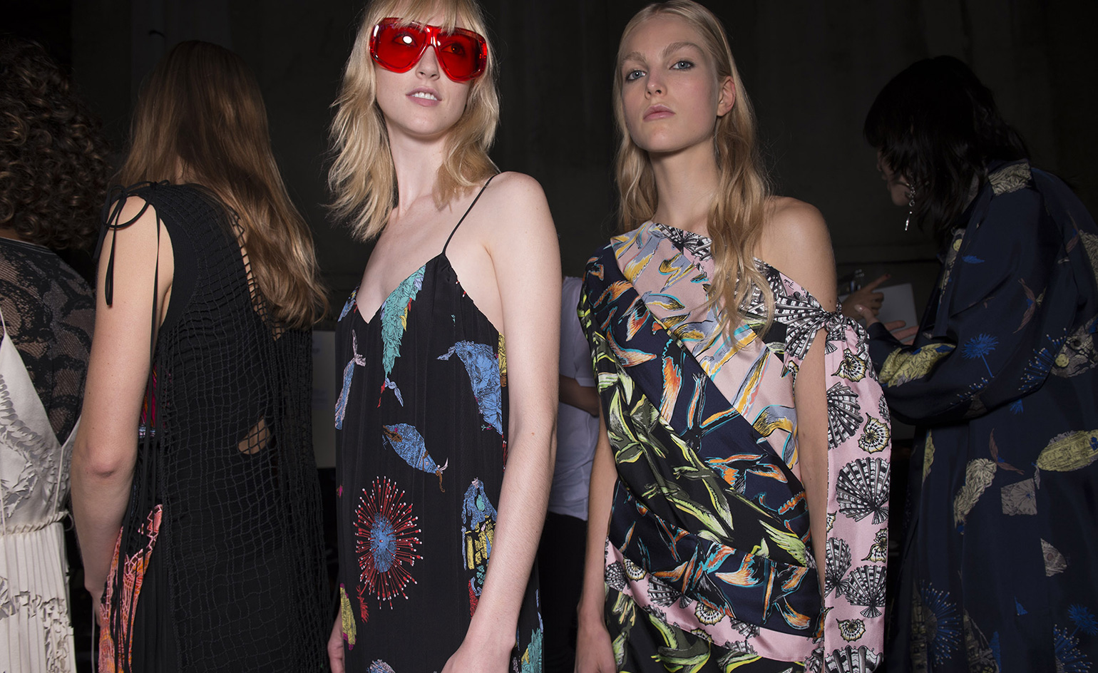 fashion week show with models