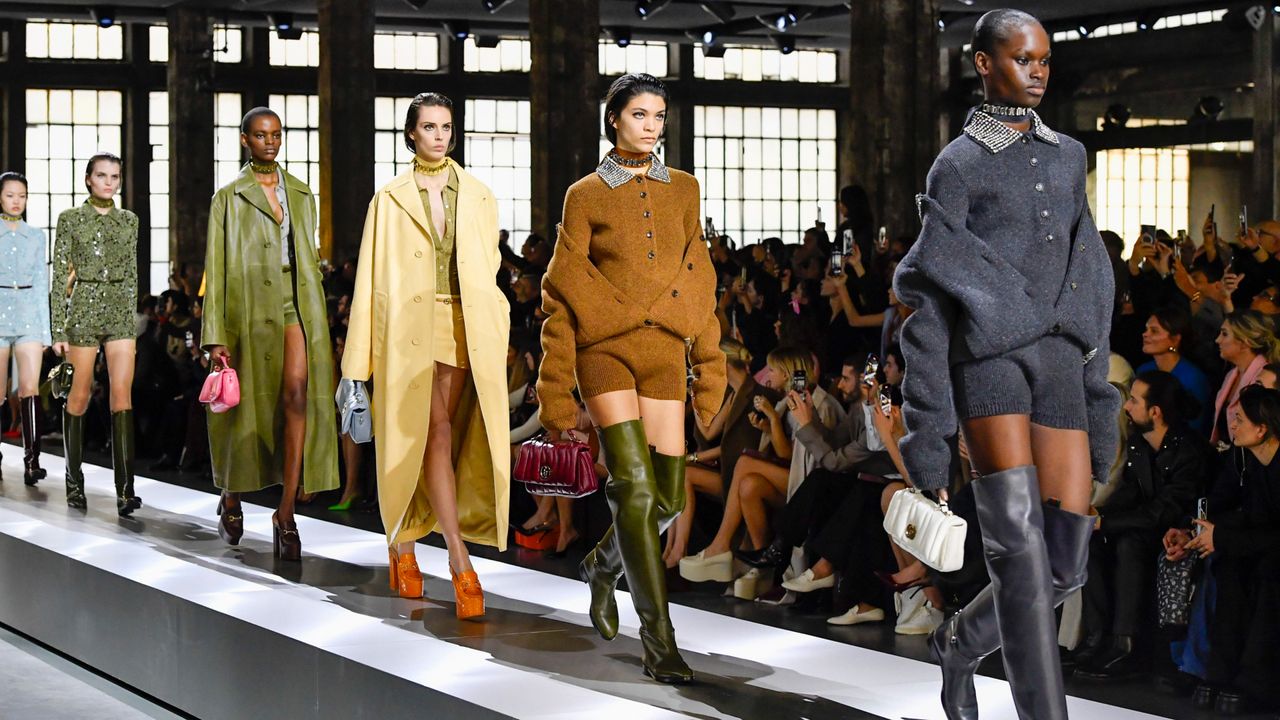 models walk in the gucci finale wearing sweaters that are self styled to illustrate a guide to wearing versus styling at fashion week