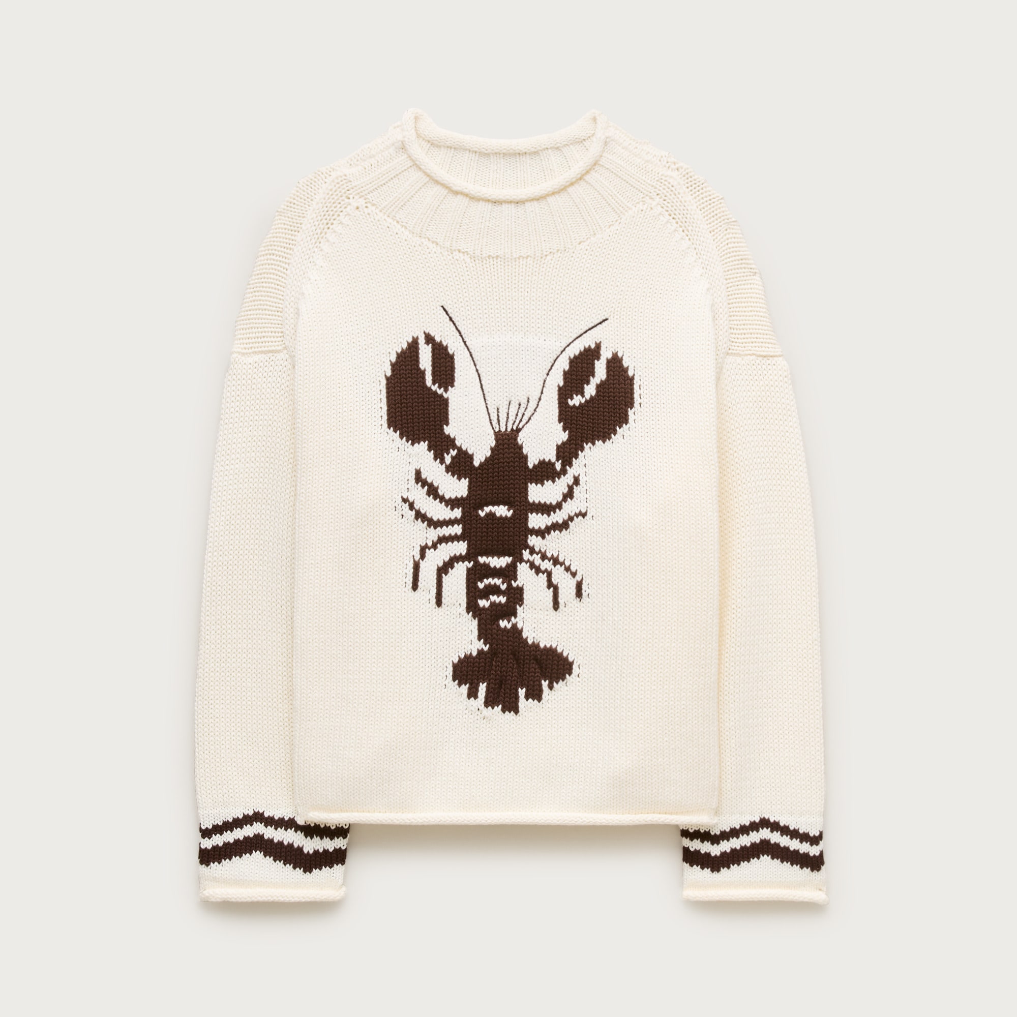 2025 Rollneck&amp;trade; Sweater With Lobster Intarsia