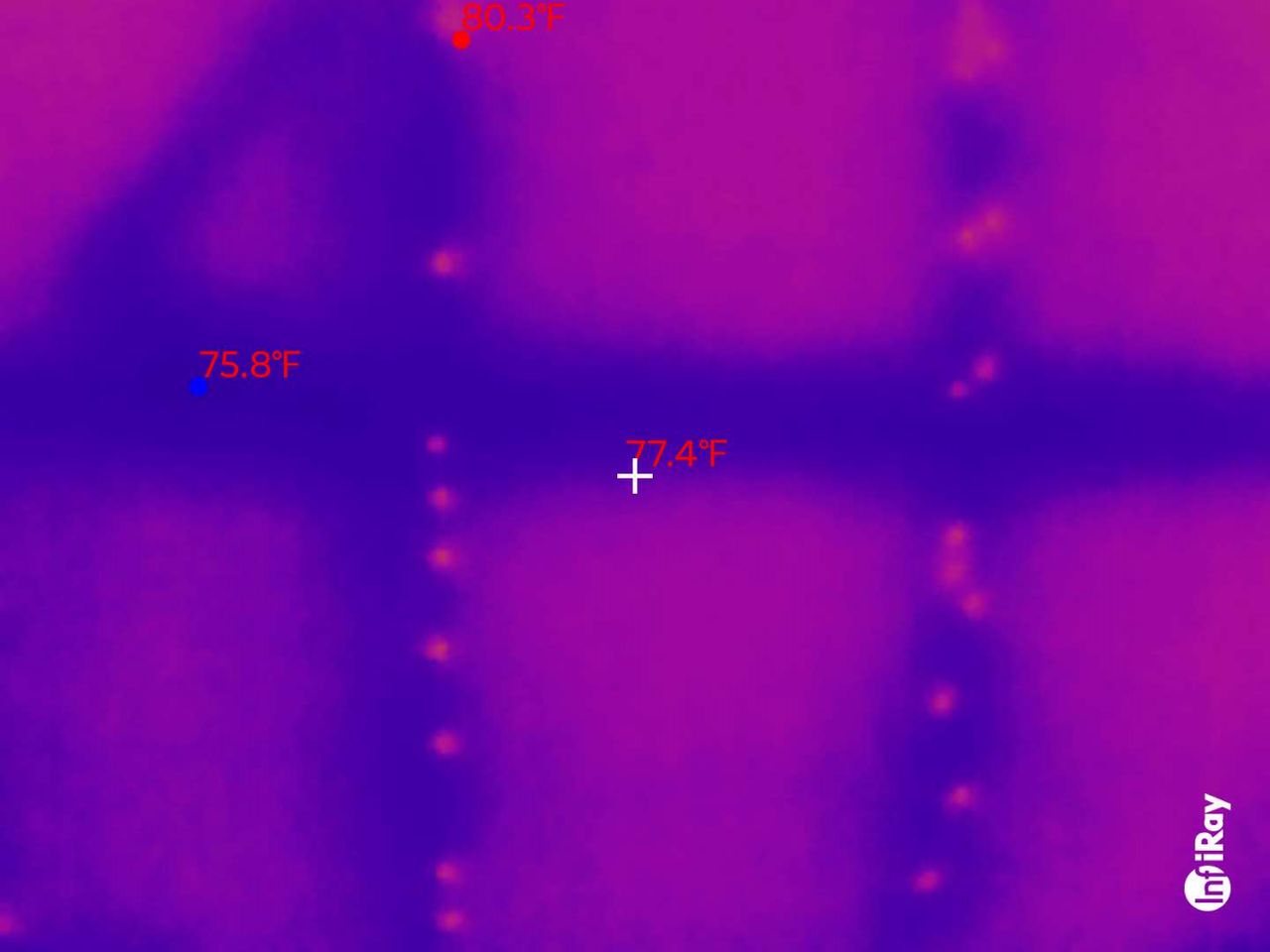 Screenshots of InfiRay P2 Pro Thermal Camera Samples.