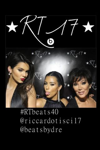 Kendall Jenner, Kim Kardashian, Kris Jenner in the Beats by Dre photobooth