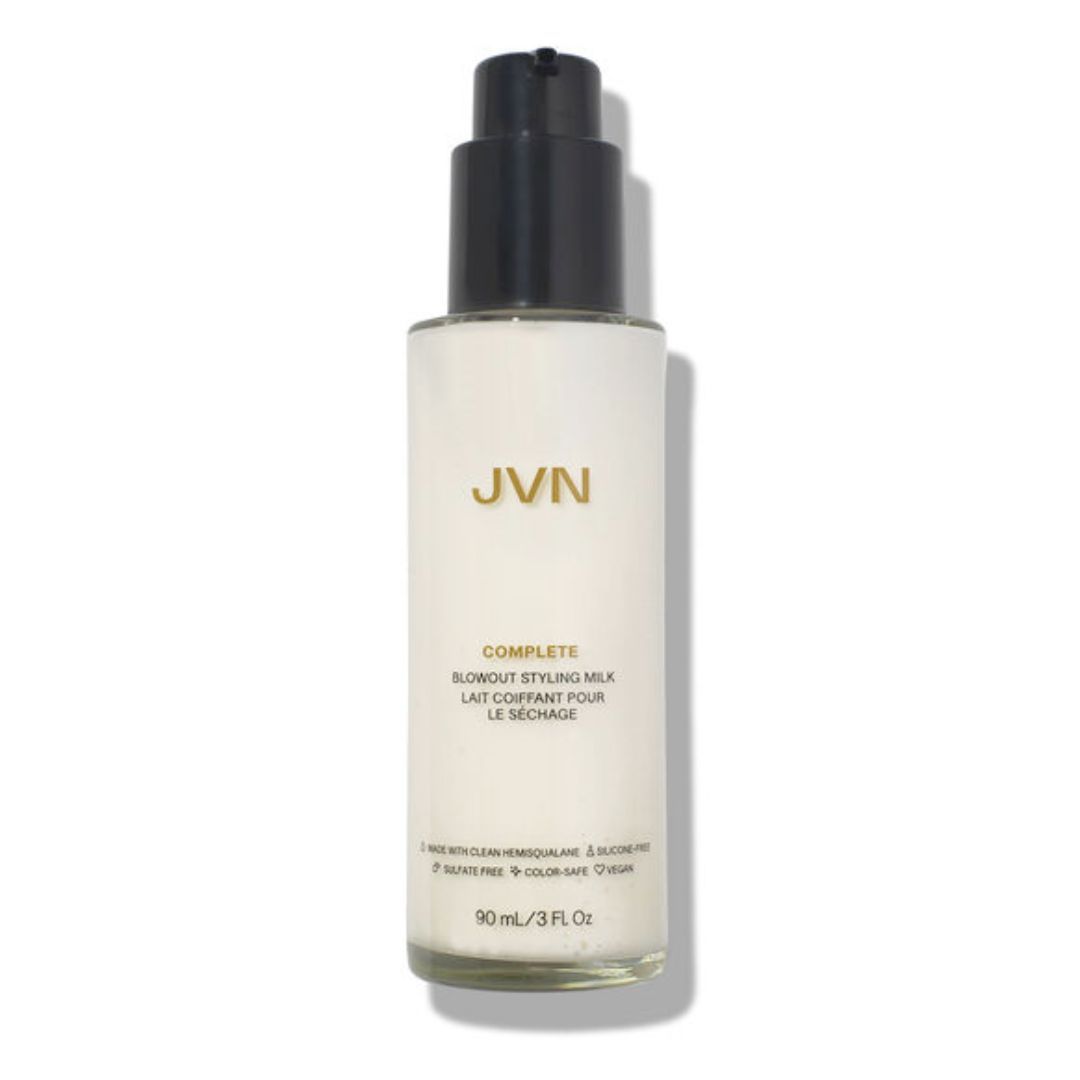 JVN HAIR COMPLETE BLOWOUT STYLING MILK for a glow dry