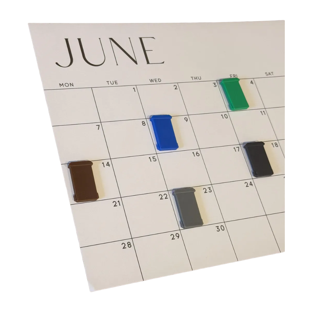 Bin Day Calendar Magnets