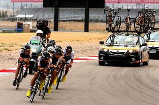 Team Optum p/b Kelly Benefit Strategies in action during the stage 2 team time trial at the Tour of Utah